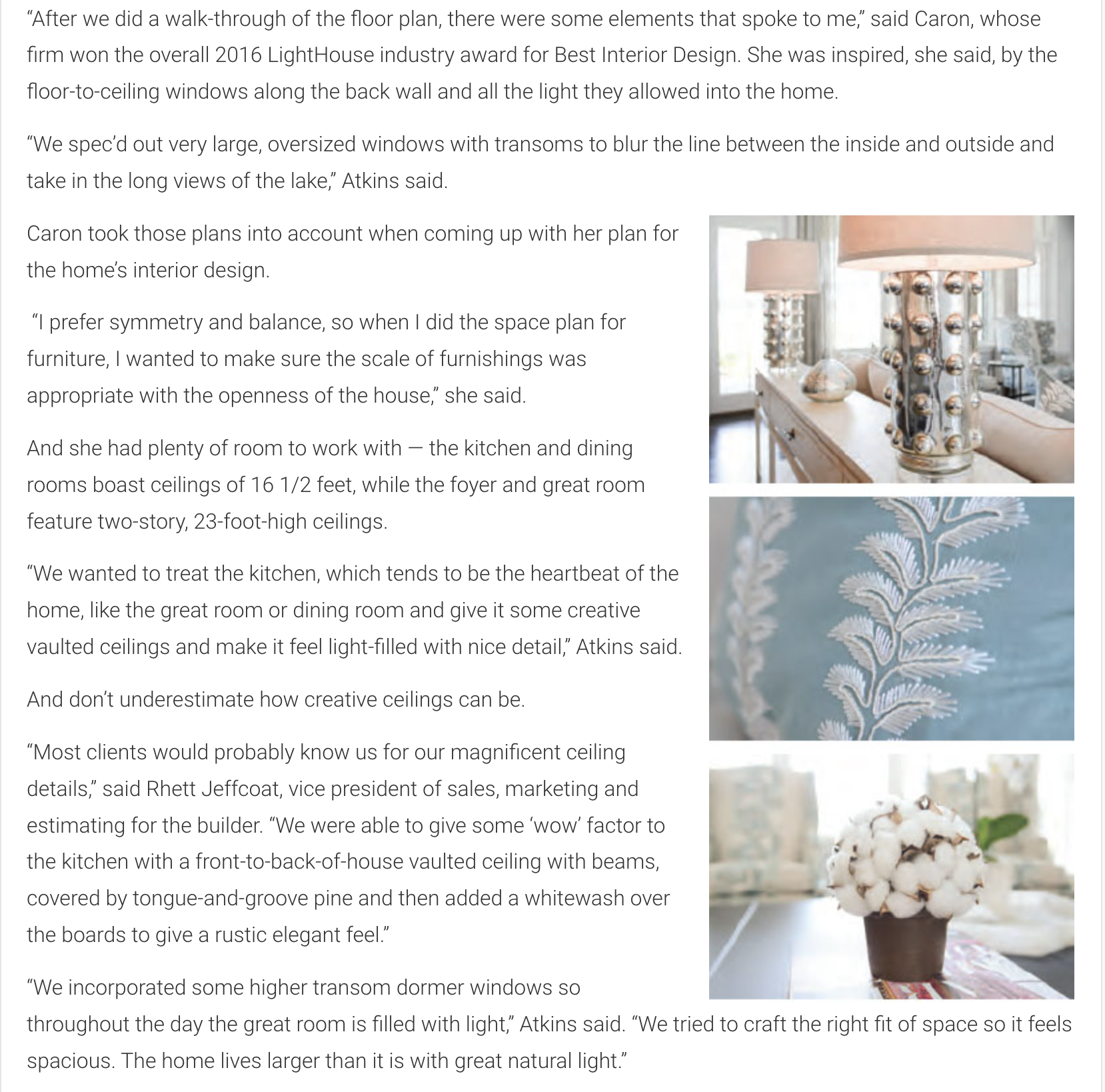 LUXE Lowcountry Living Article
