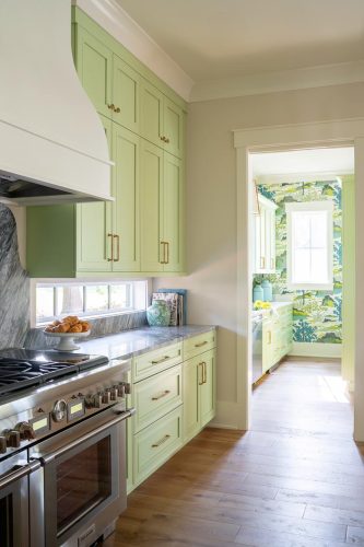 Green Kitchen Cabinets