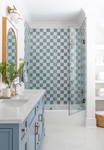 Old Bluff Road checkered shower