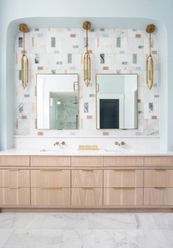 Crane Island double vanity bathroom
