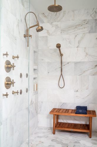 Crane Island glass shower