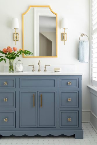 Old Bluff Road blue vanity