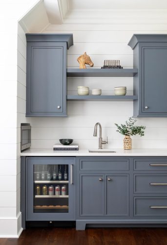 Old Bluff Road blue cabinets & sink