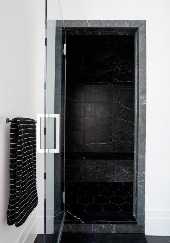 Golf Course Drive black shower